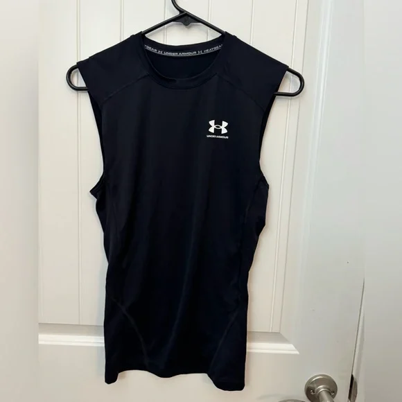 Under Armour Black Compression Tank heat gear men’s size small A - Picture 1 of 4